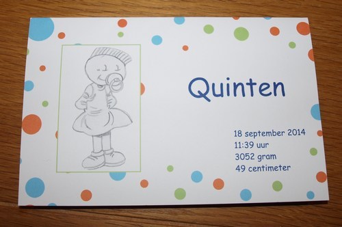 Curiosa - geboortekaartje quinten (32K)