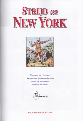 Marc verhaegen - strijd om new york gesigneerd (20K)