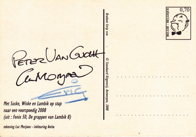 Curiosa - briefkaart draagstoel gesigneerd (57K)