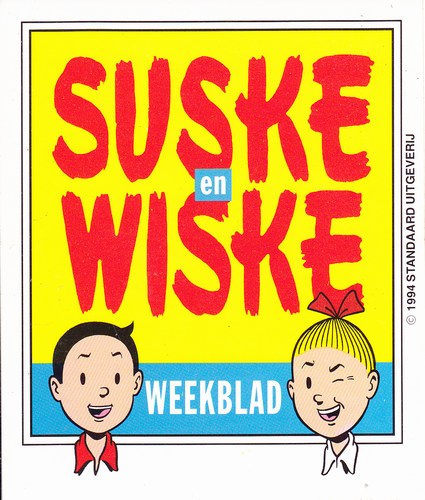 Curiosa - sticker sw weekblad 10.3 x 8.8 cm 1994 (68K)