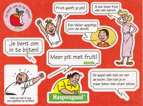 Curiosa - stickers haspengoud (78K)