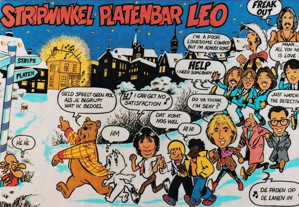 briefkaart stripwinkel leo 1984 (129K)