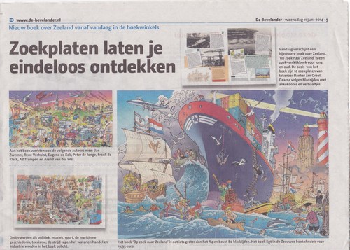 krantenartikel de bevelander 11-6-2014 Op zoek naar zeeland (62K)